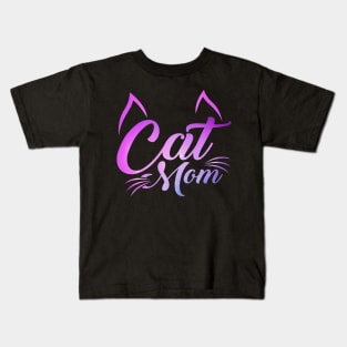 'Cat Mom' Adorable Cats Lover Gift Kids T-Shirt